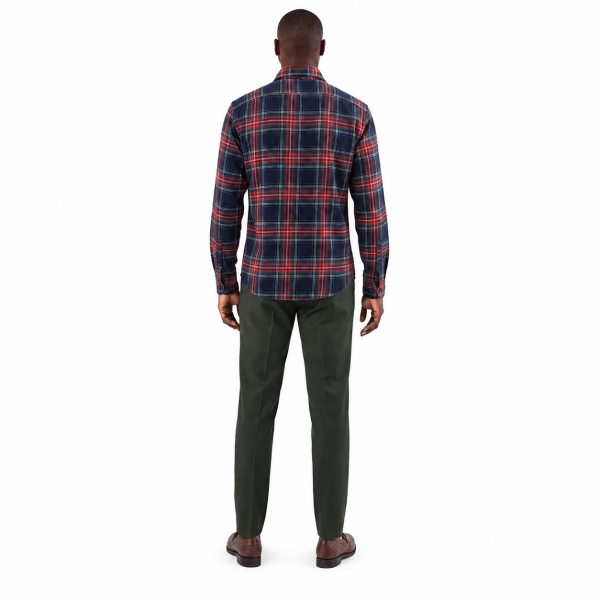 Brentwood Trousers – Olive | 100% Venetian Wool Men’s Formal Trousers - Image 5