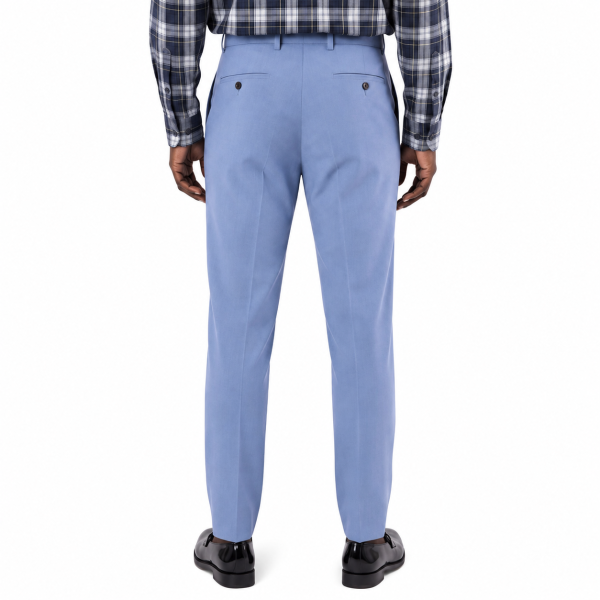 Brentwood Trousers – Powder Blue | 100% Venetian Wool Men’s Formal Trousers - Image 3