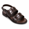 Dakotas L1044 Hi-Shine Sandal – Brown | Men’s Smart Casual Sandal
