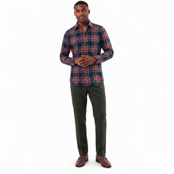 Brentwood Trousers – Teal | 100% Venetian Wool Men’s Formal Trousers - Image 5