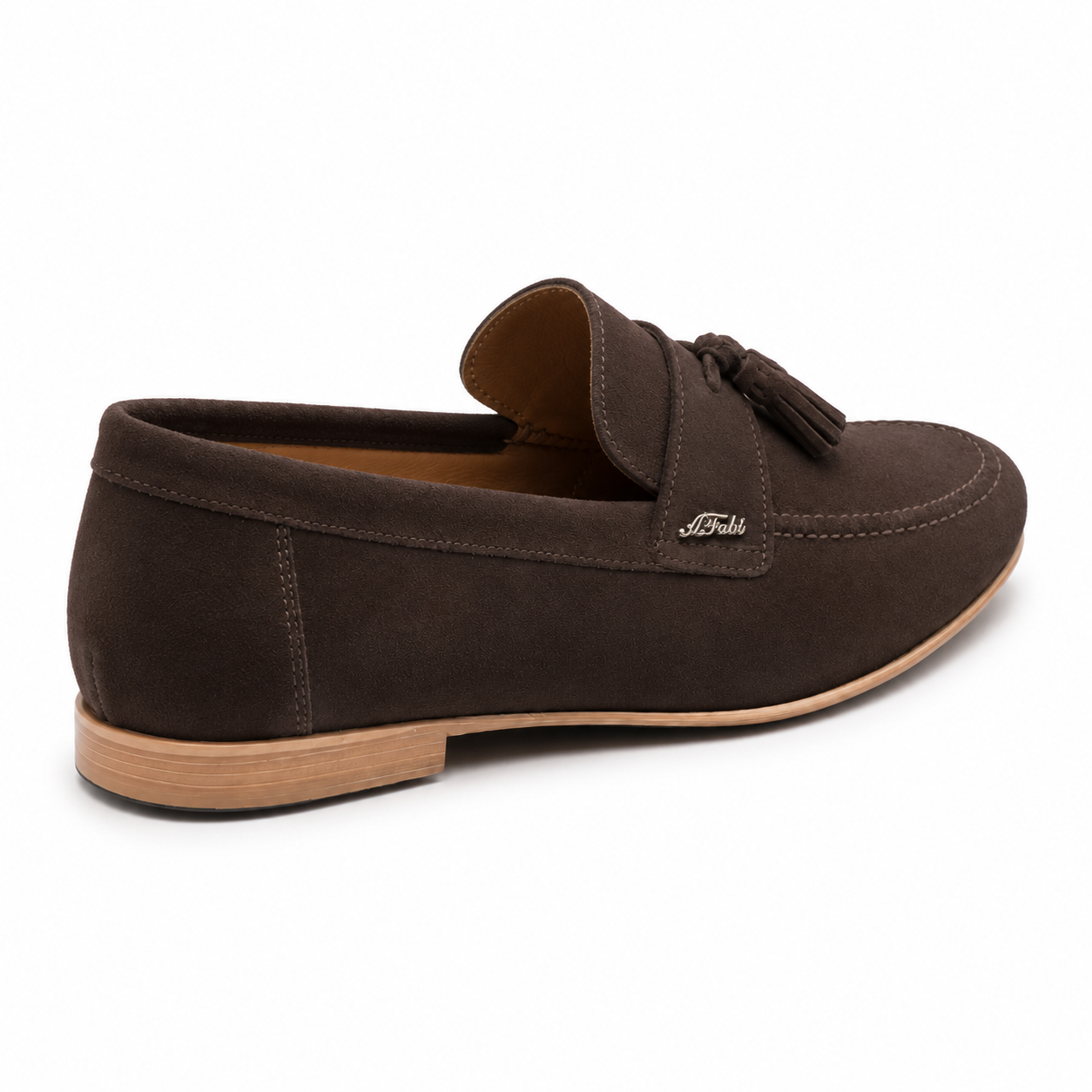 Anton Fabi Servero Dark Brown Suede Tassel Loafer - Image 5