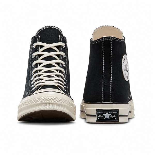Converse Chuck 70 Mid Black Sneaker – Black/Egret - Image 5