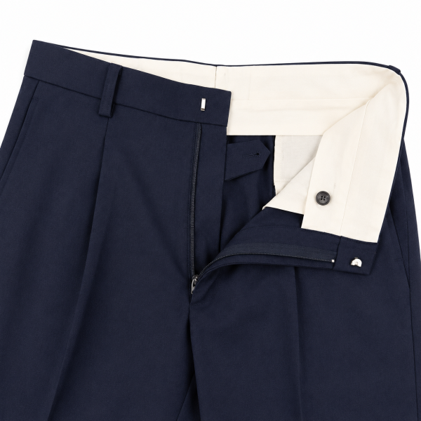 Brentwood Trousers – Navy | 100% Venetian Wool Men’s Formal Trousers - Image 7