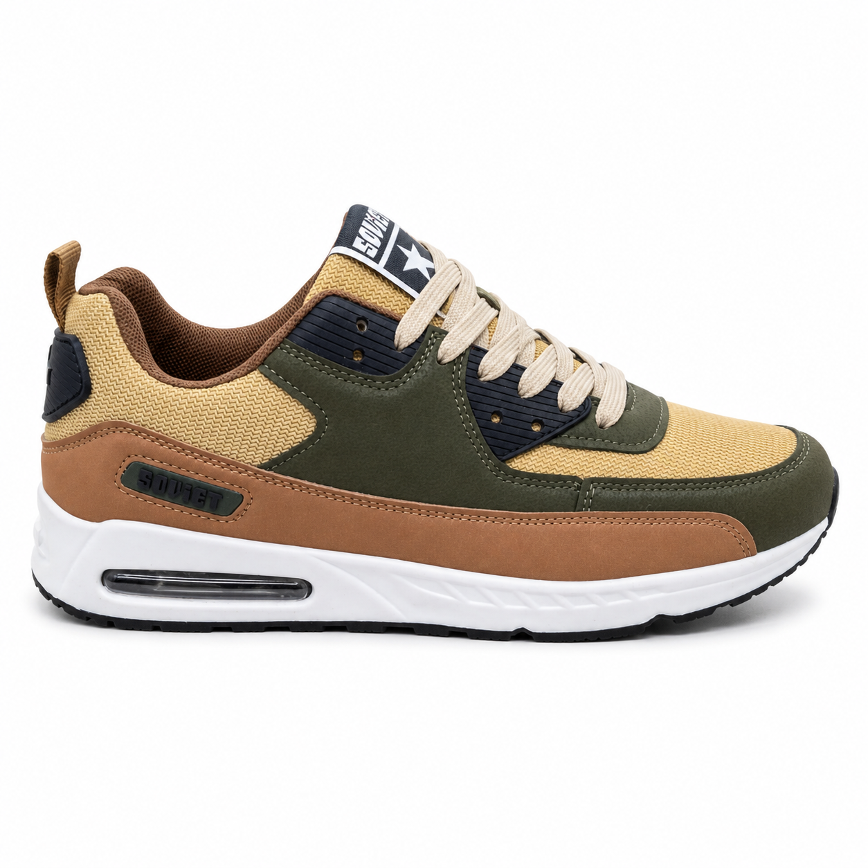 Soviet M-Kirk Sneaker – Khaki / Olive / Brown / Black | Men’s Casual Sneaker - Image 6