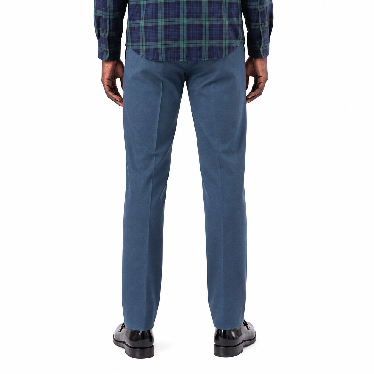 Brentwood Trousers – Airforce Blue | 100% Venetian Wool Men’s Formal Trousers - Image 9