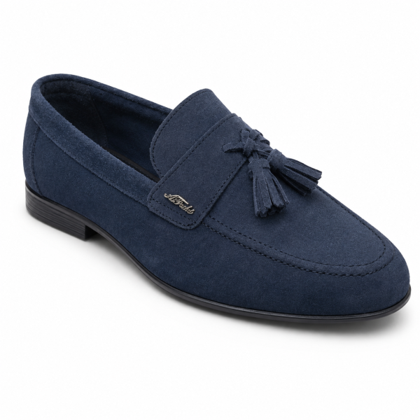 Anton Fabi Servero Navy Suede Tassel Loafer - Image 4