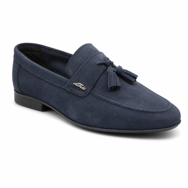 Anton Fabi Servero Navy Suede Tassel Loafer