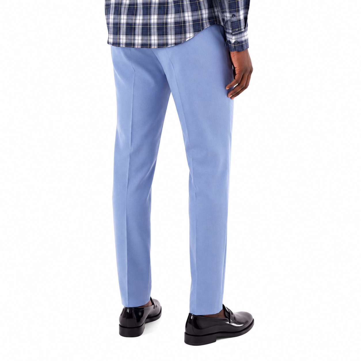 Brentwood Trousers – Powder Blue | 100% Venetian Wool Men’s Formal Trousers - Image 4