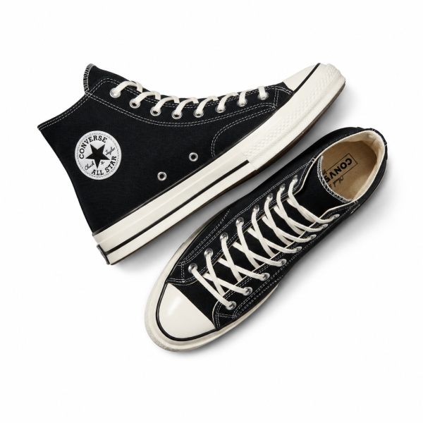 Converse Chuck 70 Mid Black Sneaker – Black/Egret - Image 6