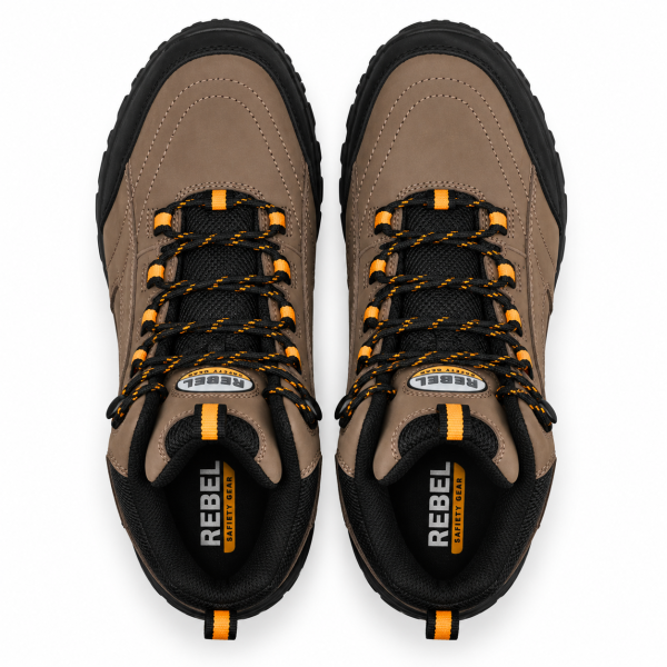 REBEL Expedition HI Safety Boot Brown – 200J Steel Toe S3 Water-Resistant Work Boot - Image 3