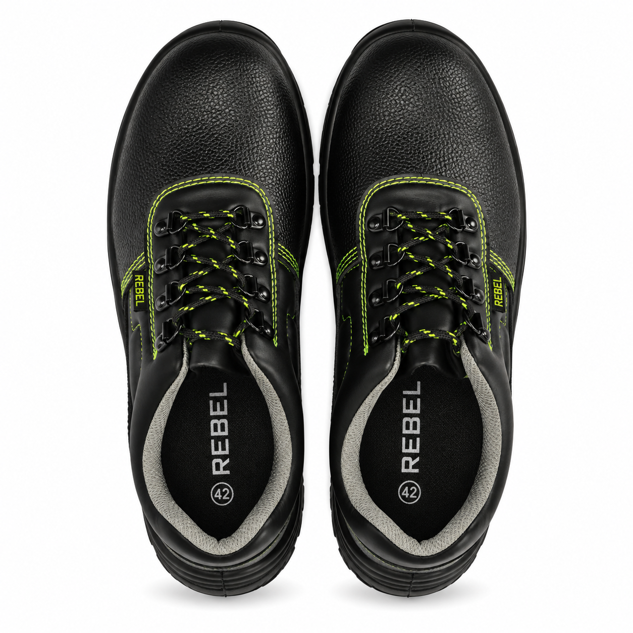 REBEL Kontrakta Safety Shoe Black – Steel Toe Work Shoe - Image 3