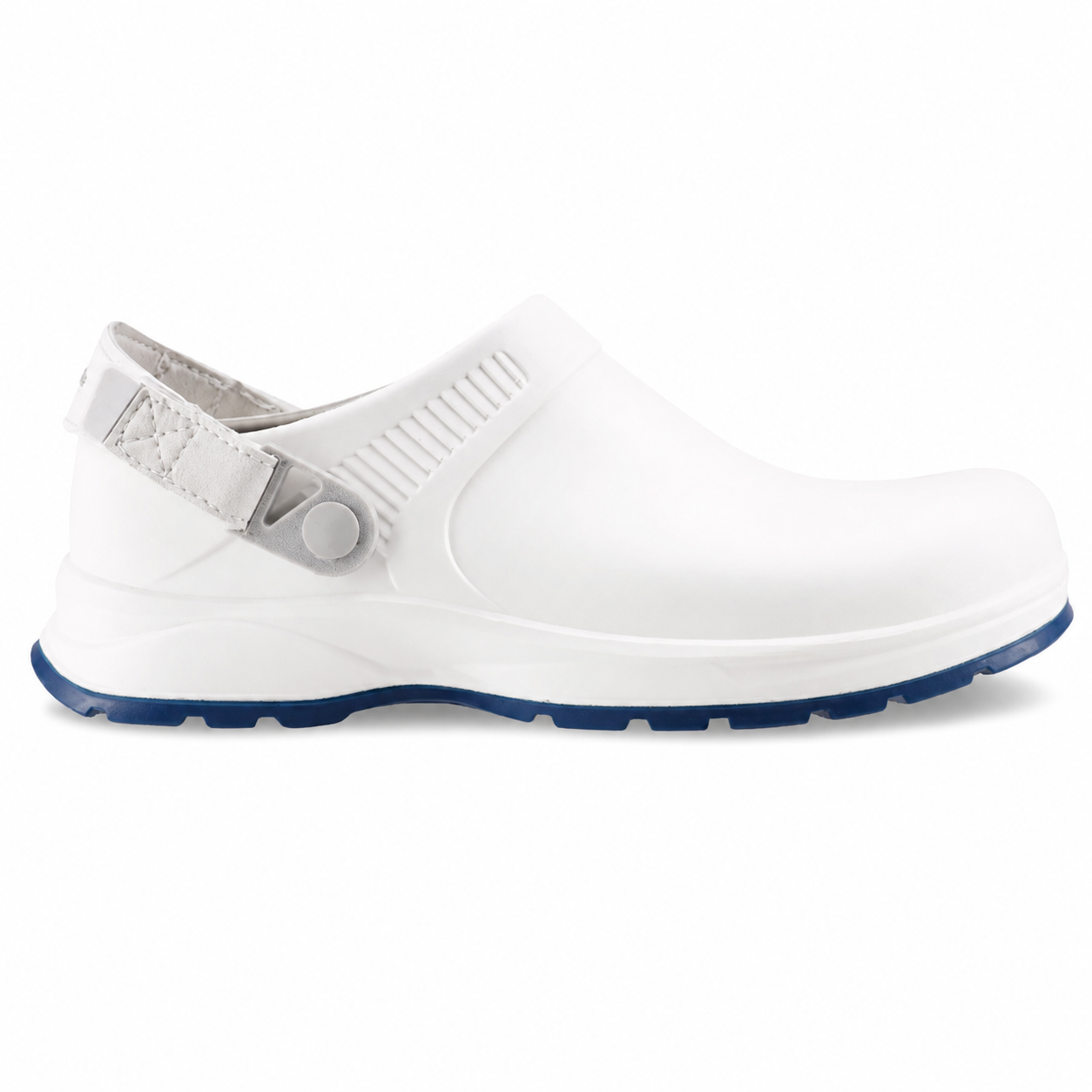 REBEL Cruiza Medi-Pro Slip-On Clog White & Blue – Professional Healthcare Work Shoe - Image 4