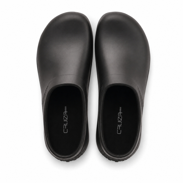 REBEL Cruiza Chef-Pro Slip-On Clog No Strap Black – Professional Kitchen & Hospitality Work Shoe - Image 3