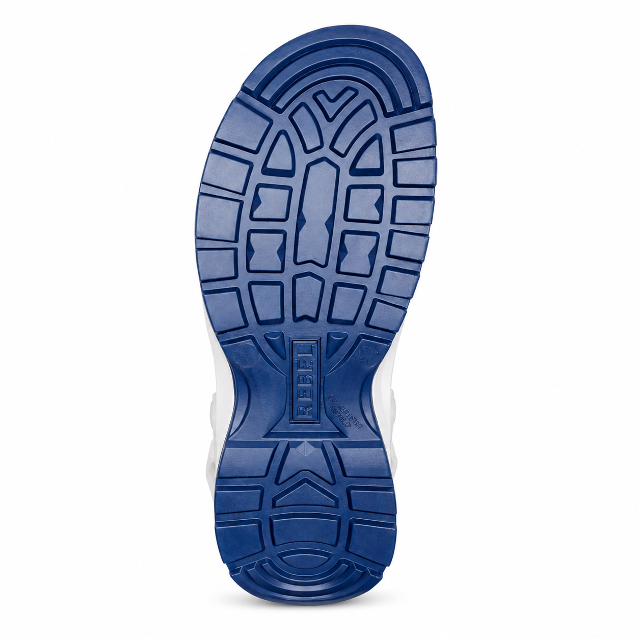 REBEL Cruiza Medi-Pro Slip-On Clog White & Blue – Professional Healthcare Work Shoe - Image 5