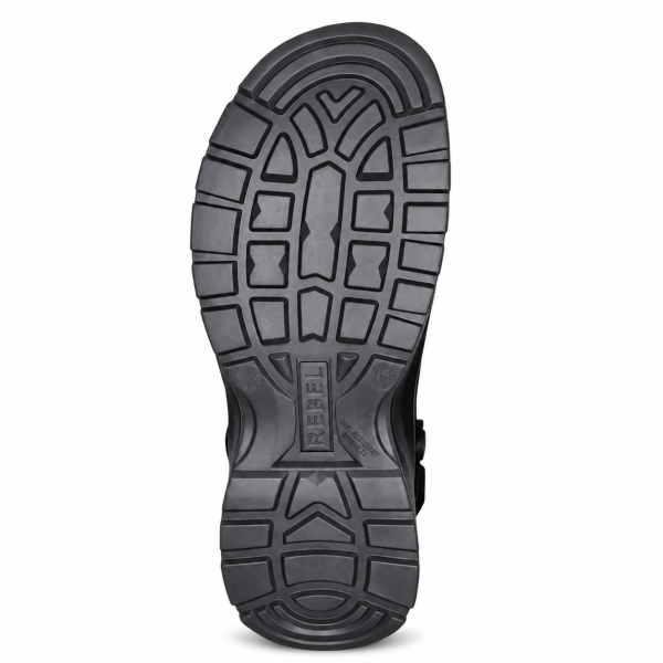 REBEL Cruiza Medi-Pro Slip-On Clog Black & Grey – Professional Healthcare Work Shoe - Image 3
