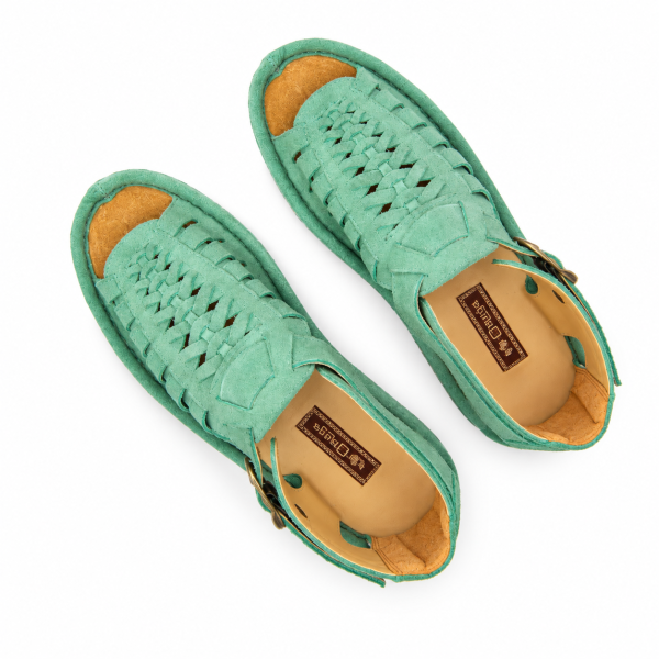 Omega Madrid Suede Sandal – Mint - Image 4