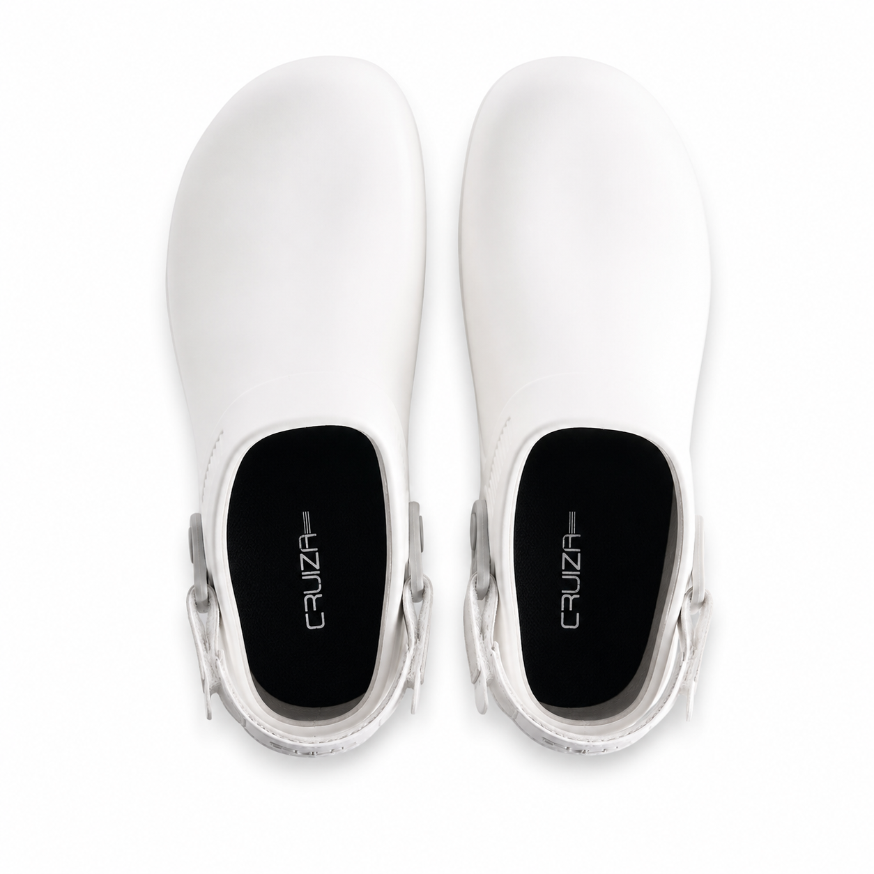 REBEL Cruiza Medi-Pro Slip-On Clog White & Blue – Professional Healthcare Work Shoe - Image 3