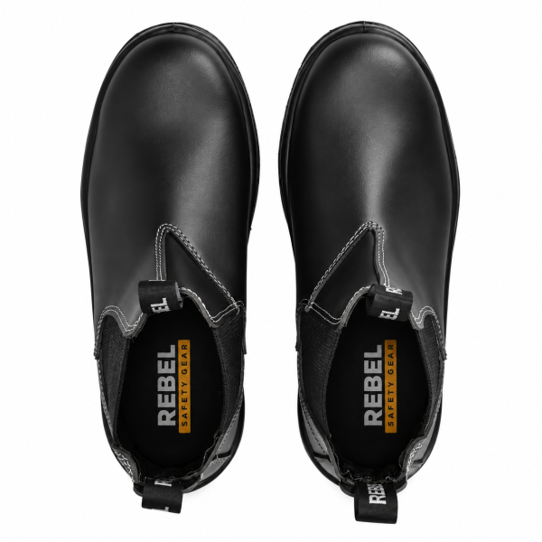 REBEL FX2 Chelsea Safety Boot Black – S1P Steel Toe & Anti-Penetration Work Boot - Image 3