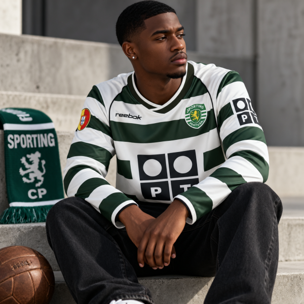 Alternative view of Sporting CP 2001/03 Home Long Sleeve Jersey – PRE-ORDER | Retro Football Jersey