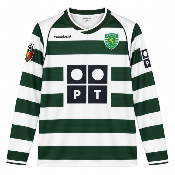 Sporting CP 2001/03 Home Long Sleeve Jersey – PRE-ORDER | Retro Football Jersey