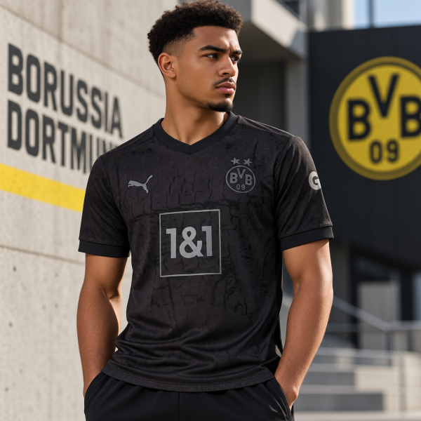 Dortmund 2022/23 Black Edition Jersey – PRE-ORDER | Premium Football Supporter Jersey - Image 2