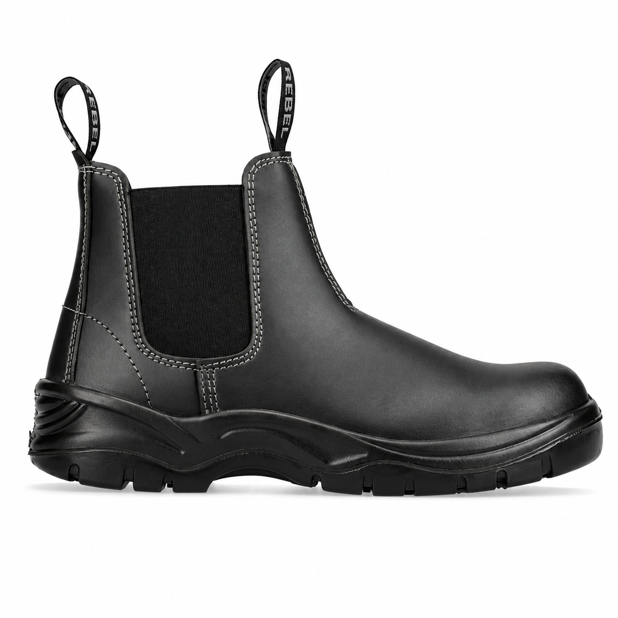 REBEL FX2 Chelsea Safety Boot Black – S1P Steel Toe & Anti-Penetration Work Boot - Image 8