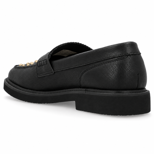 Jonathan D Stewart Black Studded Loafer Shoe - Image 4
