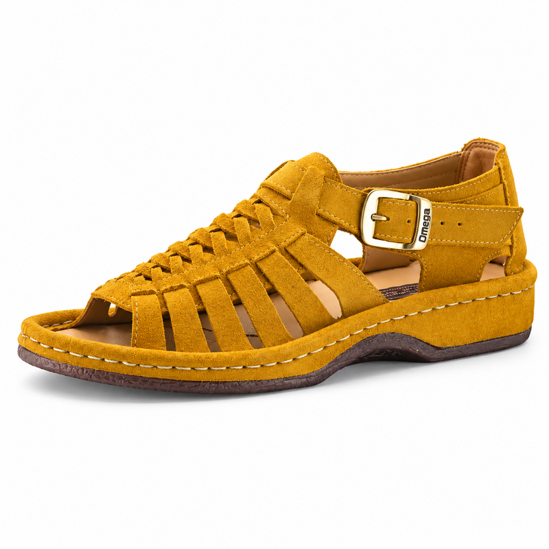 Omega Madrid Suede Sandal – Sun - Image 3