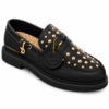 Jonathan D Stewart Black Studded Loafer Shoe