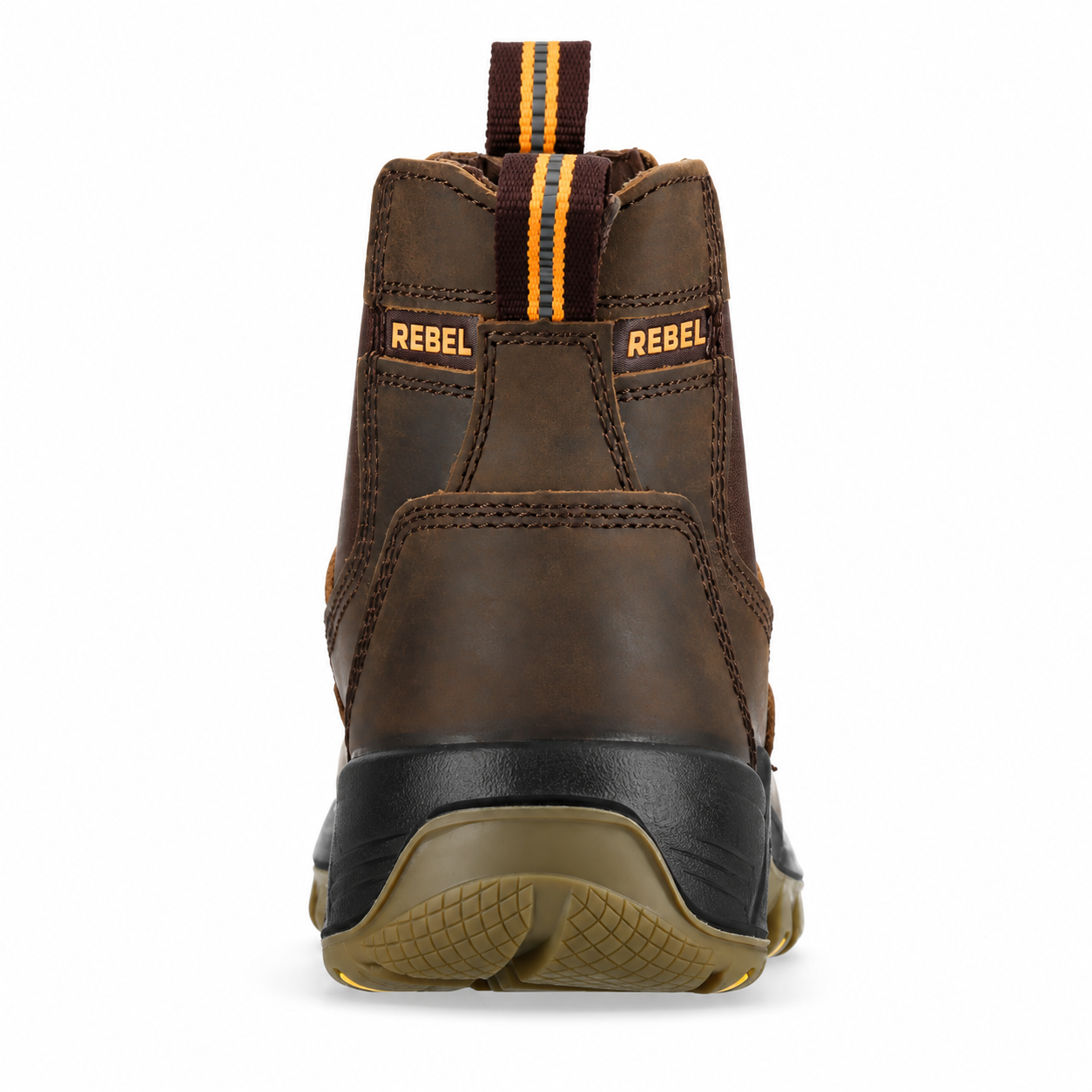 REBEL Crazy Horse Chelsea Safety Boot Brown – 200J Steel Toe S1P Work Boot - Image 6