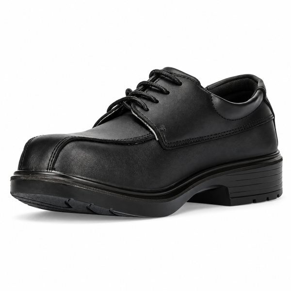 REBEL Classic Work Safety Shoe Black – 200J Steel Toe Formal Work Shoe - Image 4