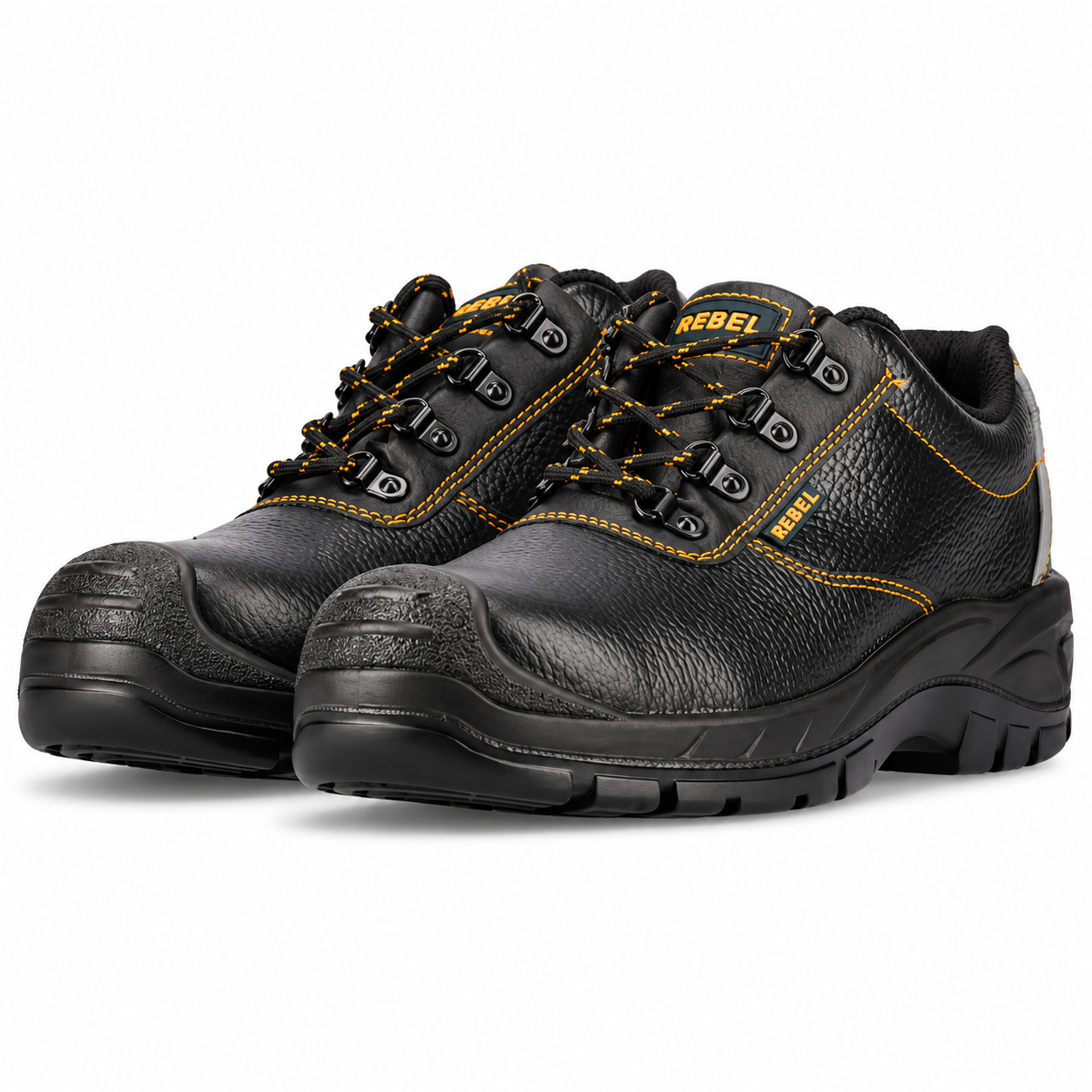 REBEL Chukka Safety Shoe Black – 200J Steel Toe Work Shoe