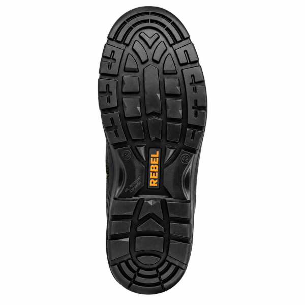 REBEL Chukka Safety Boot Black – 200J Steel Toe Work Boot - Image 6