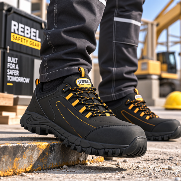 Alternative view of REBEL Expedition LO Safety Shoe Black – 200J Steel Toe S3 Water-Resistant Work Shoe