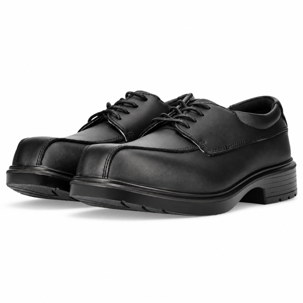 REBEL Classic Work Safety Shoe Black – 200J Steel Toe Formal Work Shoe