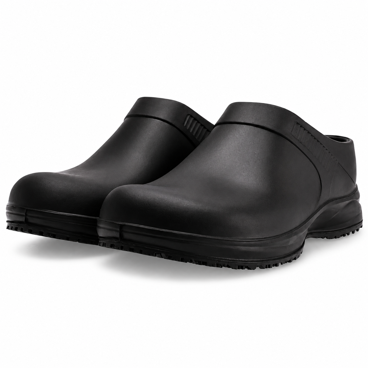 REBEL Cruiza Chef-Pro Slip-On Clog No Strap Black – Professional Kitchen & Hospitality Work Shoe
