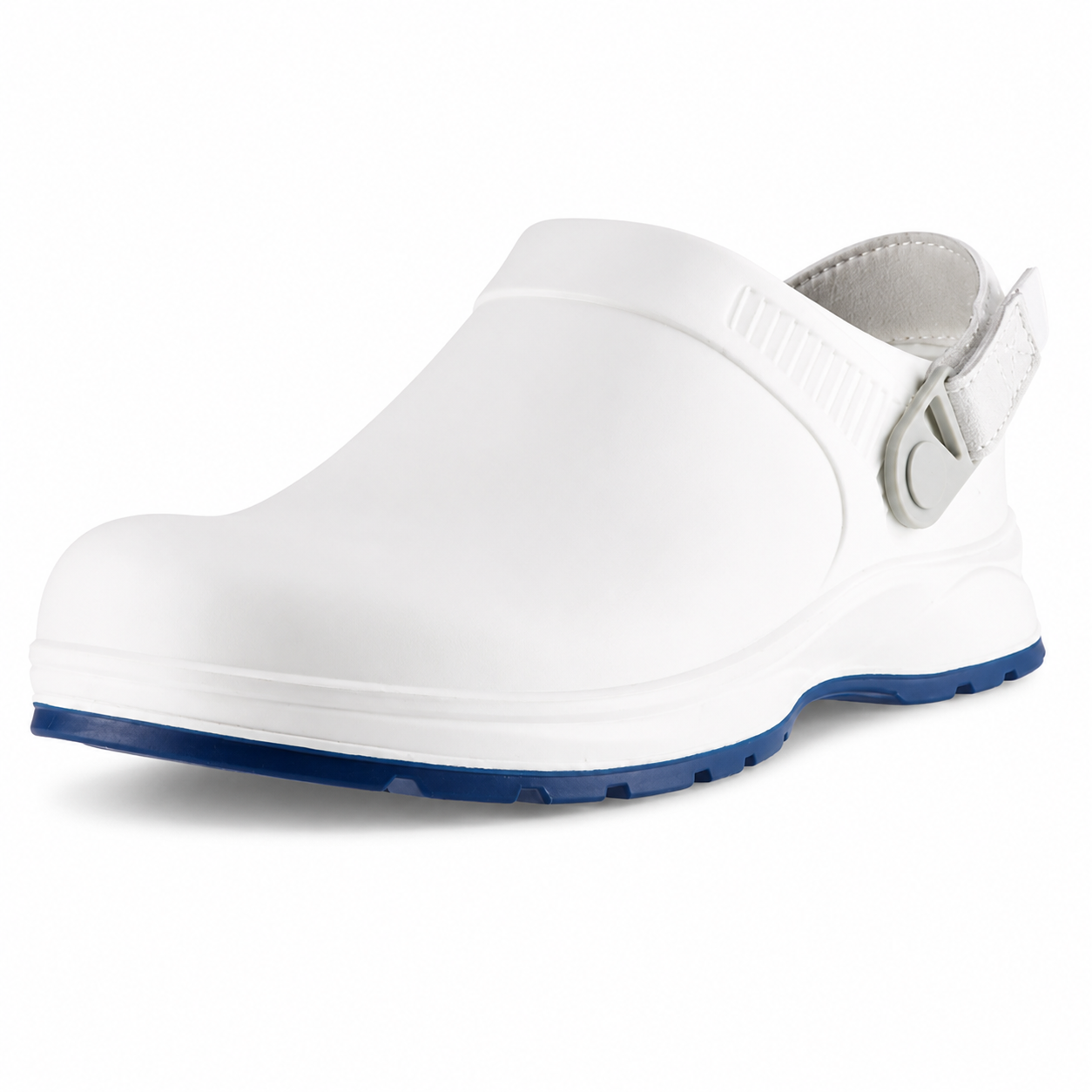 REBEL Cruiza Medi-Pro Slip-On Clog White & Blue – Professional Healthcare Work Shoe - Image 9