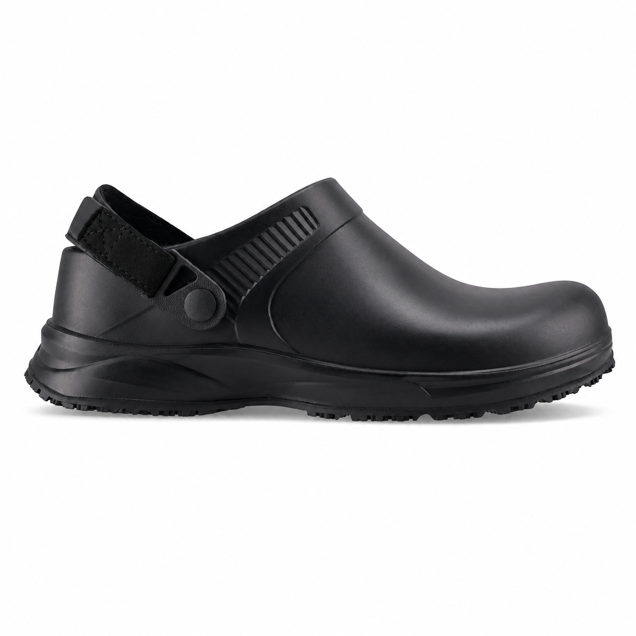 REBEL Cruiza Chef-Pro Slip-On Clog with Heel Strap Black – Professional Hospitality Work Shoe - Image 4