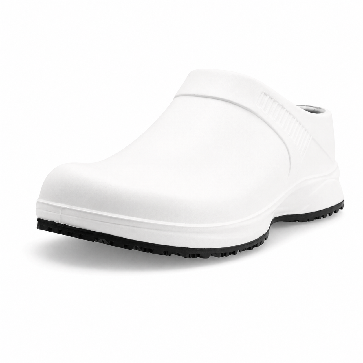 REBEL Cruiza Chef-Pro Slip-On Clog No Strap White & Black – Professional Hospitality Work Shoe - Image 4