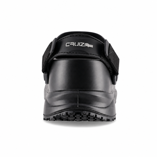 REBEL Cruiza Chef-Pro Slip-On Clog with Heel Strap Black – Professional Hospitality Work Shoe - Image 5