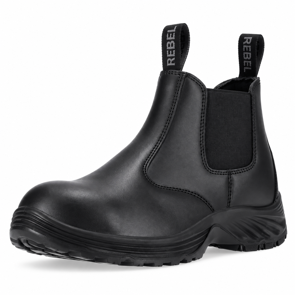 REBEL Kontrakta Chelsea Safety Boot Black – Steel Toe Work Boot - Image 3