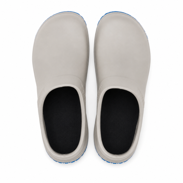 REBEL Cruiza Chef-Pro Slip-On Clog No Strap Grey & Blue – Professional Hospitality Work Shoe - Image 4