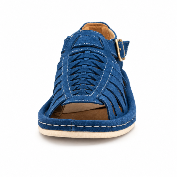 Alternative view of Omega Madrid Suede Sandal – Royal Blue