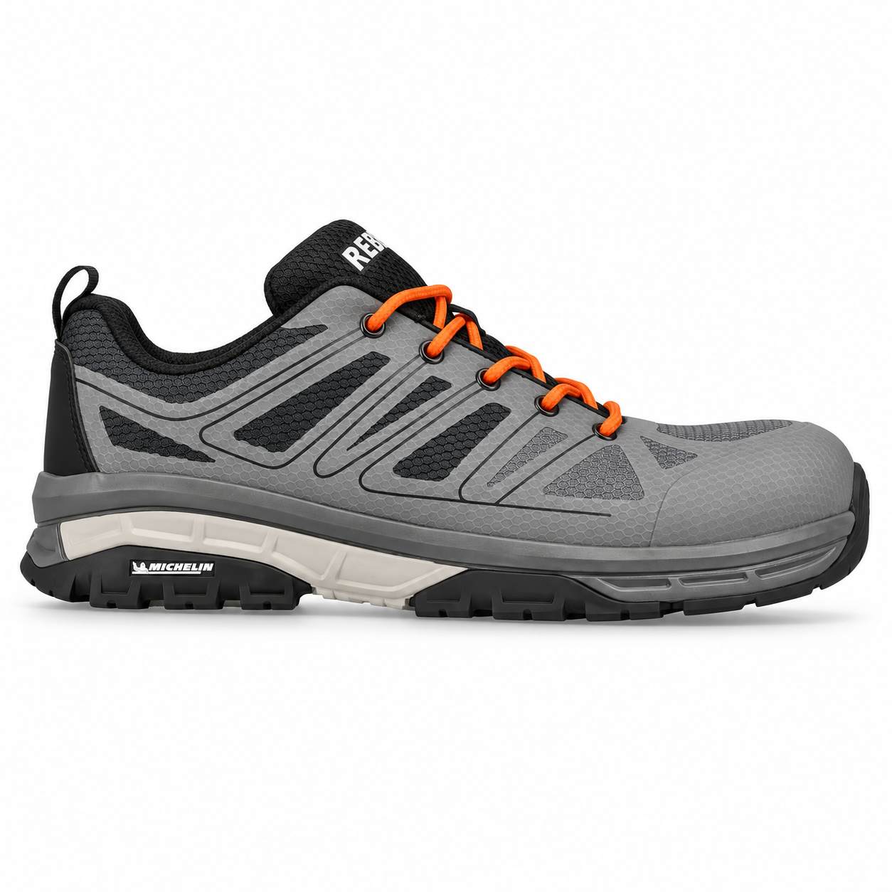 REBEL Grey Wolf Modern Safety Shoe Grey/Black – 200J Composite Toe Michelin Sole - Image 4