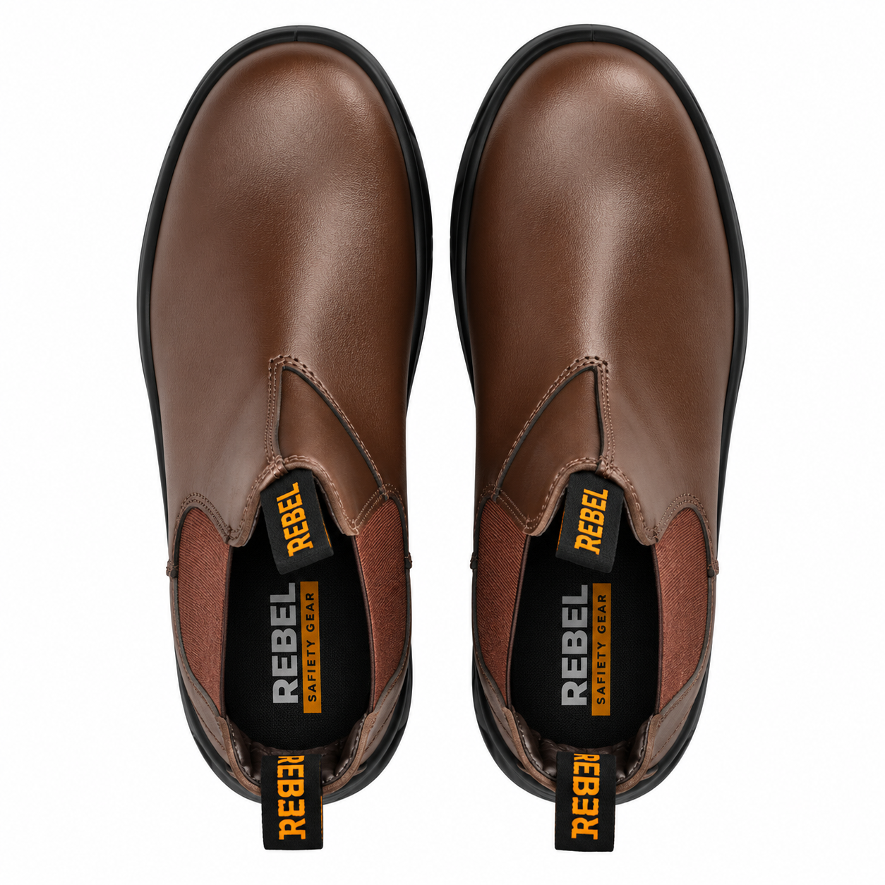 REBEL FX2 Chelsea Safety Boot Brown – S1P Steel Toe & Anti-Penetration Work Boot - Image 6
