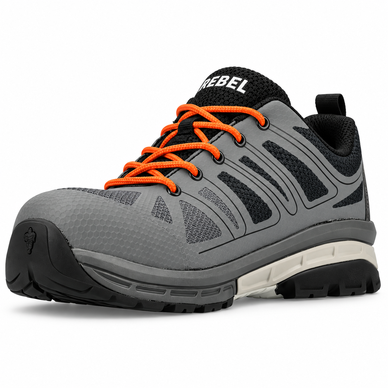 REBEL Grey Wolf Modern Safety Shoe Grey/Black – 200J Composite Toe Michelin Sole - Image 5