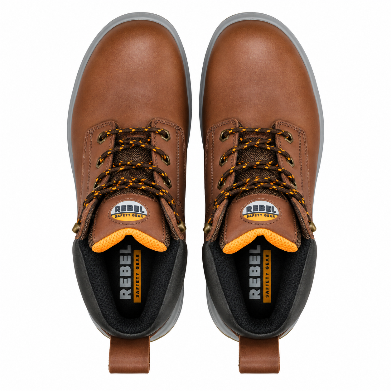 REBEL Havoc Safety Boot Brown – 200J Steel Toe Heat-Resistant Leather Work Boot - Image 8