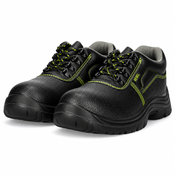 REBEL Kontrakta Safety Shoe Black – Steel Toe Work Shoe - Image 7