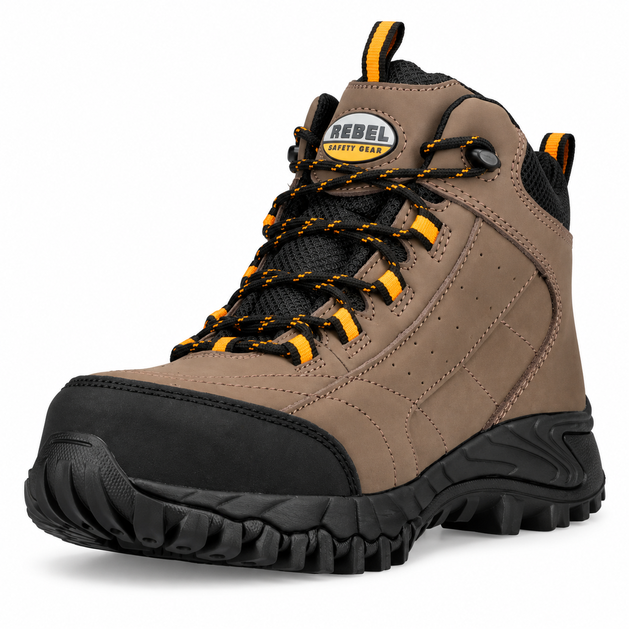 REBEL Expedition HI Safety Boot Brown – 200J Steel Toe S3 Water-Resistant Work Boot - Image 6
