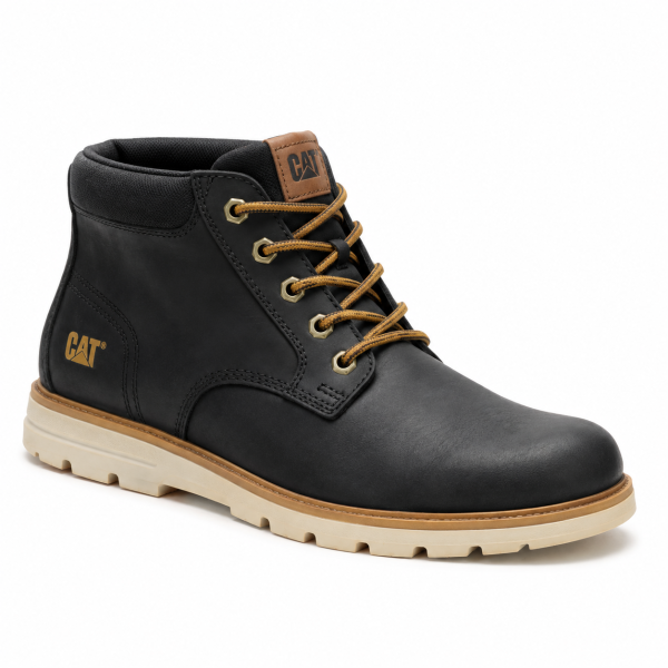Caterpillar Estimate Chukka Black Men’s Leather Boots – P726873